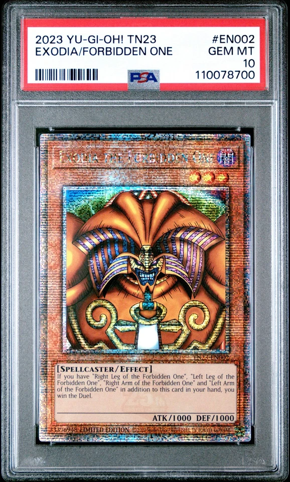 PSA 10 Yugioh Complete Exodia Set Quarter Center Secret Rare (Gem Mint) - Image 2 of 4