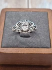 Vintage Kabana Sterling Silver Ring Size 7  DQ CZ 925 Stunning Cocktail Ring
