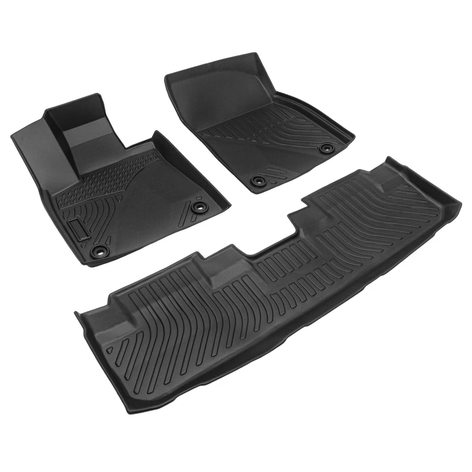 Floor Mats Liner For 2016-2022 Lexus RX350 / RX450h TPE Rubber All Weather 3PCS - Image 3 of 4