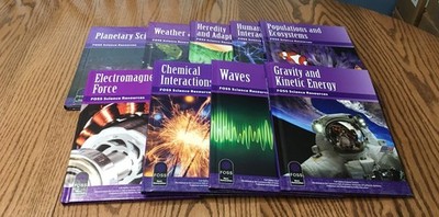 9 STUDENT TEXTS / FOSS SCIENCE / PHYSICAL, EARTH & LIFE SCIENCE GRADES 6 - 8 HC