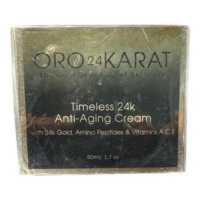 ORO 24 KARAT Timeless 24K Anti Aging Cream 1.7oz SEALED
