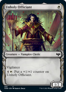 Unholy Officiant (Showcase) #286 Innistrad: Crimson Vow