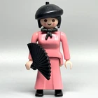 Playmobil Victorian French Female Adult Figure Paris Woman Beret Dress Dollhouse
