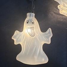 Halloween Decorations Outdoor,Hanging Ghosts String Lights,Glowing Ghost