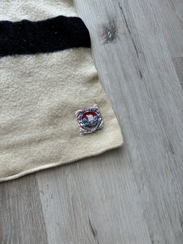 Vintage 1940s Pendleton Glacier National Park 100% Virgin Wool Blanket 78x48 - Picture 4 of 19