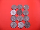 12x 1943 STEEL CENTS  World War II Issue..P,D & S Mint Marks