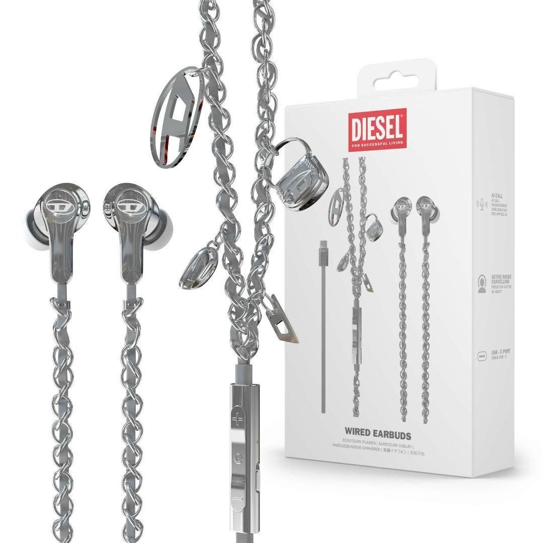 DIESEL Wired Earbuds 60458 USB-C ANC Active Noise Cancelling