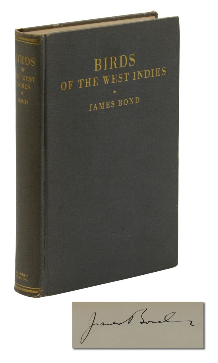 Field Guide to Birds of the West Indies SIGNED by JAMES BOND First