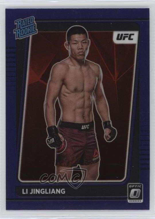 2022 Panini Donruss Optic UFC Rated Rookie Purple Prizm Li Jingliang #113 1n47