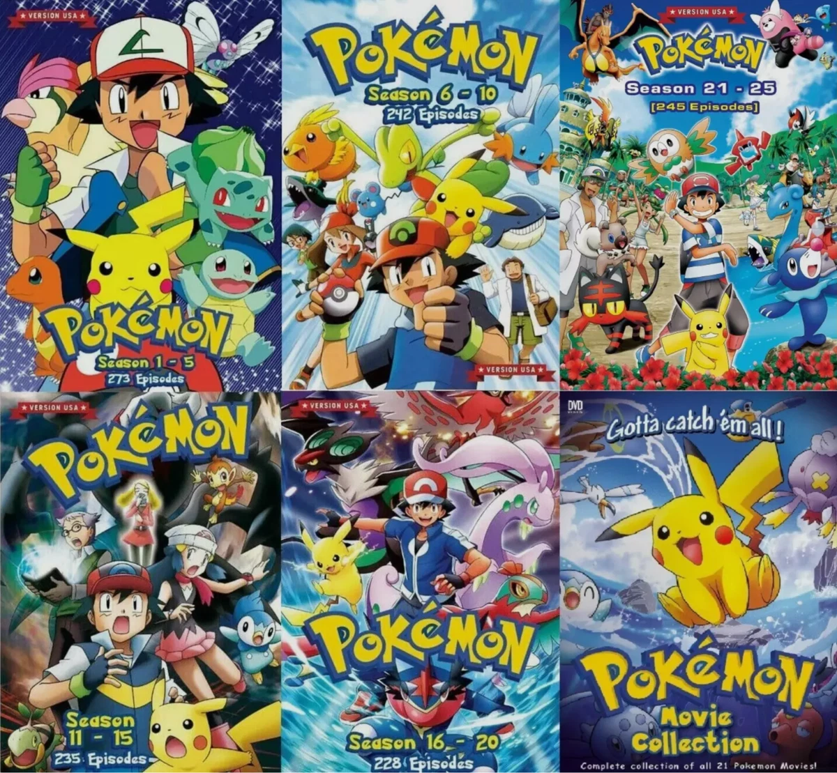 Preços baixos em Pokémon de animação (série de TV) Box de DVDs e