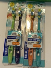 2 X 2 Packs Guru Nanda Toothbrush Silent Force Lightweight Handle Soft Bristles