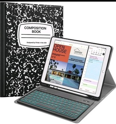 FINITE Keyboard & Case Apple iPad Pro 12.9 1st & 2nd Gen 2017/2015 Stand Cover 