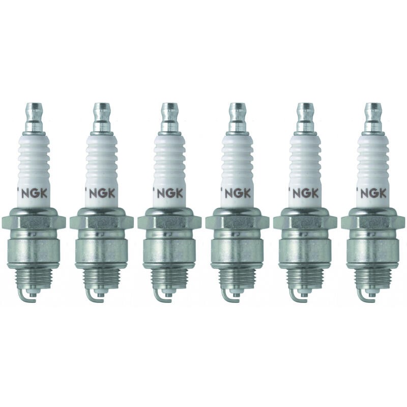 NGK Spark Plug 3354 6-PACK V-Power R5670-8 14mm Copper/Nickel, Flat, HR 8