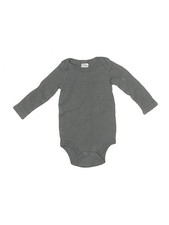 Baby Kiss Boys Gray Long Sleeve Bodysuit 3-6 Months