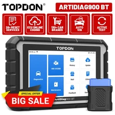 2025 TOPDON AD900 BT Full System Car Diagnostic Scanner Tool ECU Coding Auto VIN