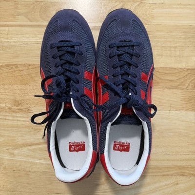 Onitsuka Tiger Men's EDR 78 Navy Blue Red Suede Mesh Sneakers