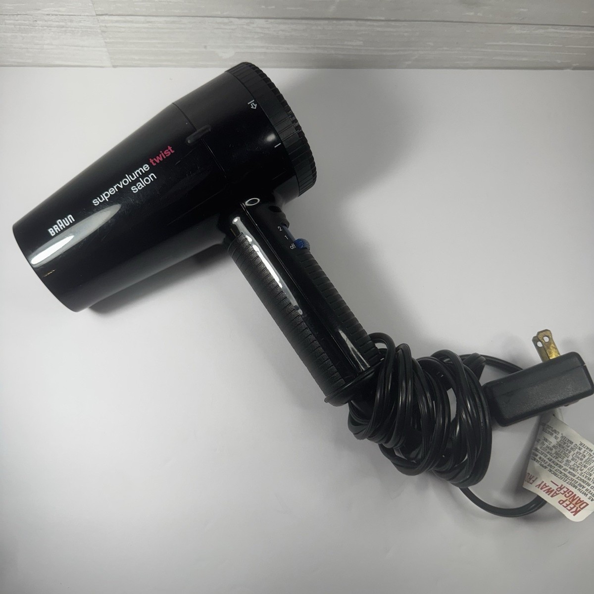 Braun Super Volume Twist Salon Hair Dryer 1200W Type 4583 Black