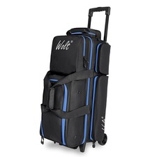 WOLT 3 Ball Bowling Bags with Wheels,Bowling Ball Bag 3 Ball Roller with