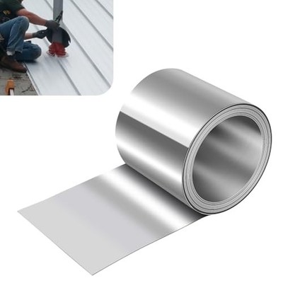 4in x 10ft Aluminum Flashing Roll,0.4mm Metal Roof Flashing