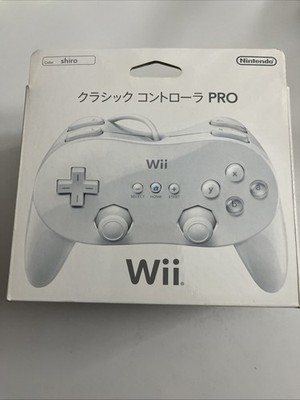 Genuine Official Nintendo Wii Classic Pro Controller White Boxed
