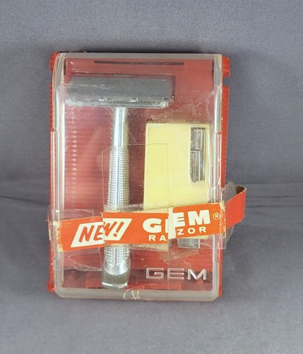 Vintage GEM G BAR - Single Edge Safety Razor - w/ Case
