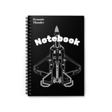 Dynamic Thunder Spiral Notebook - Ruled Line, School Supplies, F-22