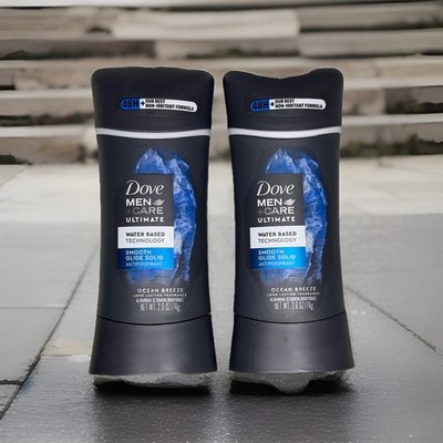 2 X Dove Men+Care Ultimate Smooth Glide  Antiperspirant Ocean Breeze, 2.6 oz