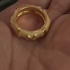 Vintage Sz 9 Eternity Ring X Band  Cream Enamel Quality — photo 2