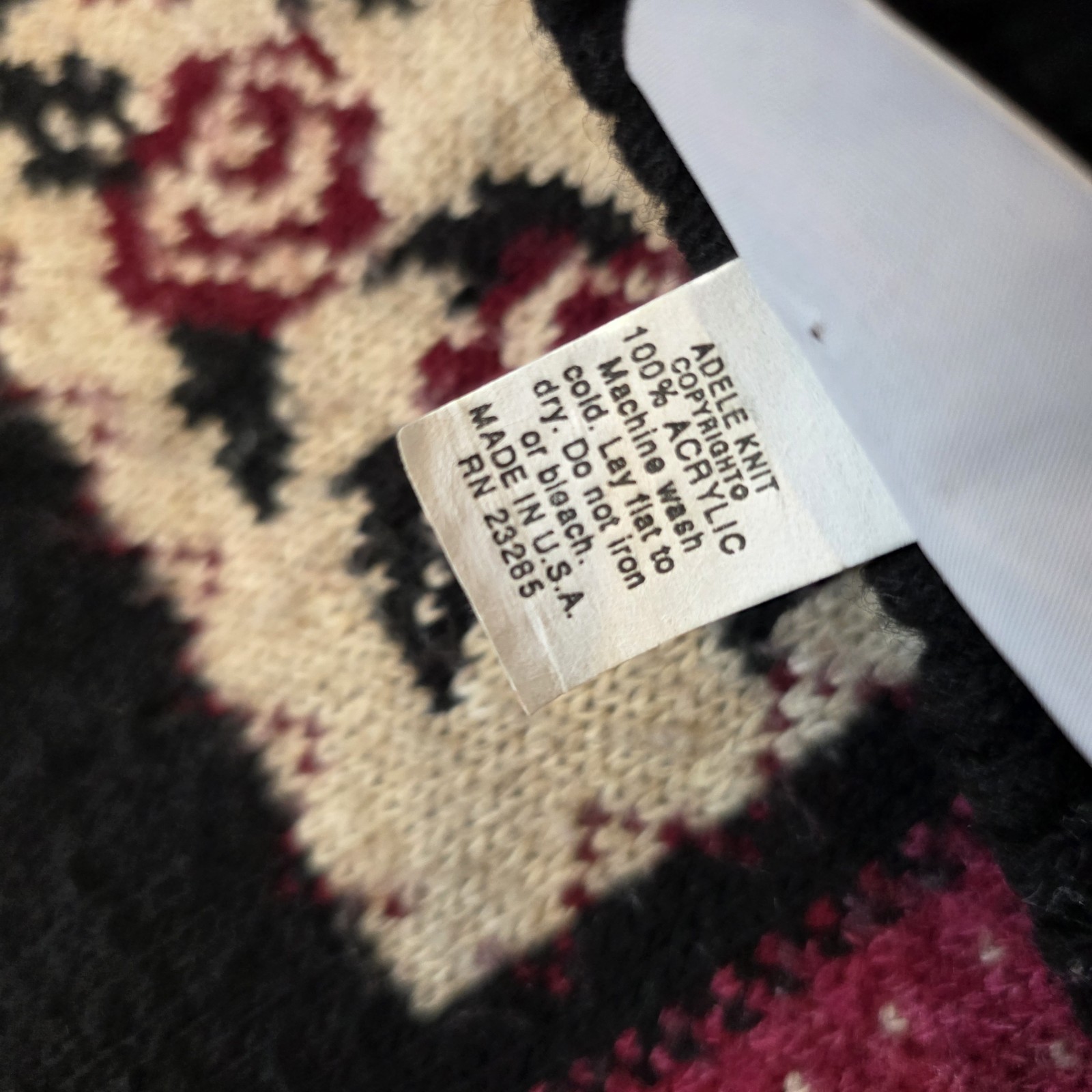 VTG Bugle Boy for Her Heart Patchwork Sweater Wom… - image 7