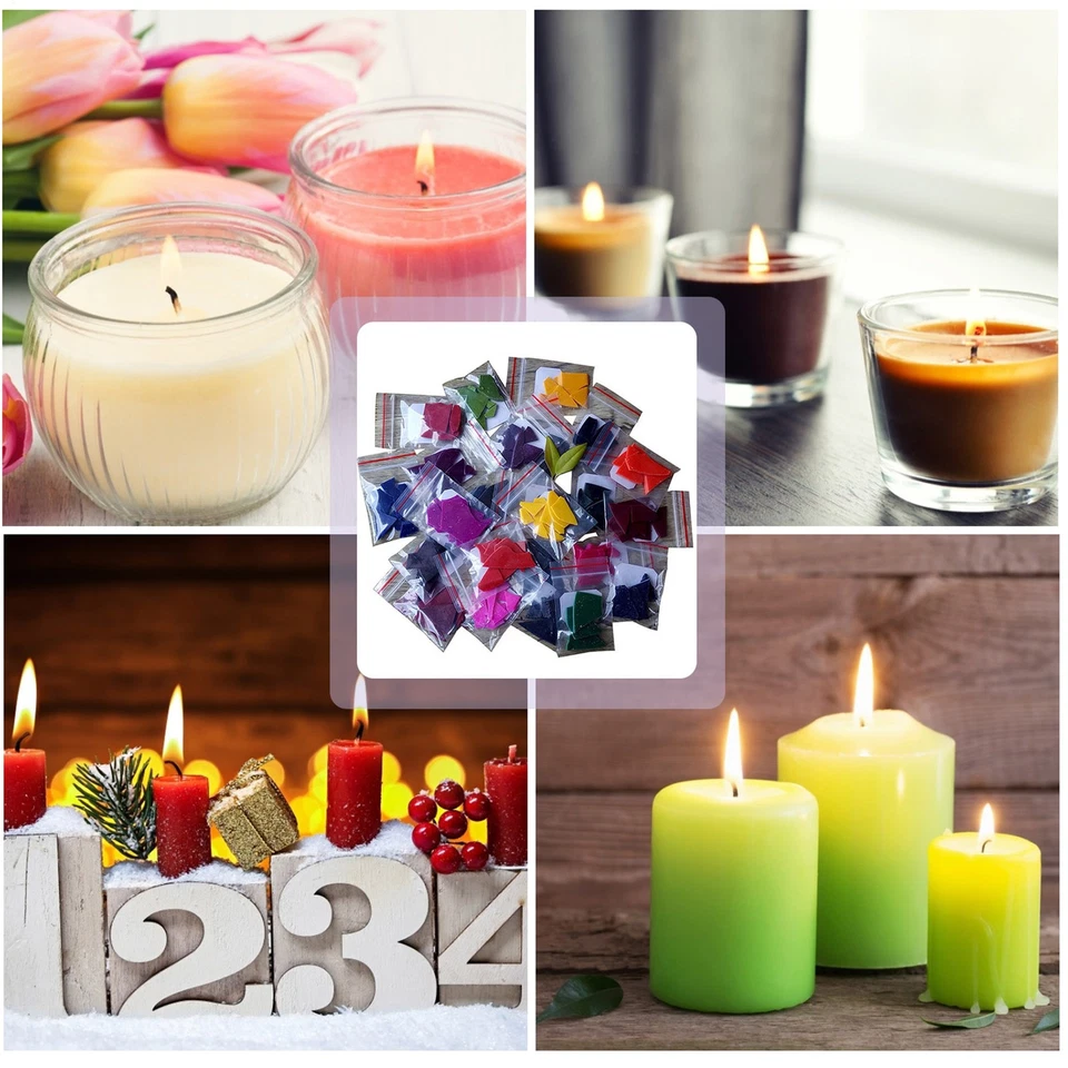 24 Color Candle Dye Chips, Soy Wax Dye Flakes For Candle Making, Candle Coloring - Image 3 of 4