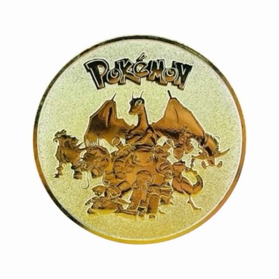 Pikachu Collectible Coin For Pokemon Fan - Gold Metal Medallion