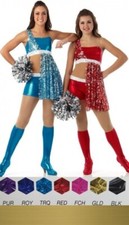 No Limits GOLD Adult Medium Dance Costume Boy Short Foil Sequin Unitard New