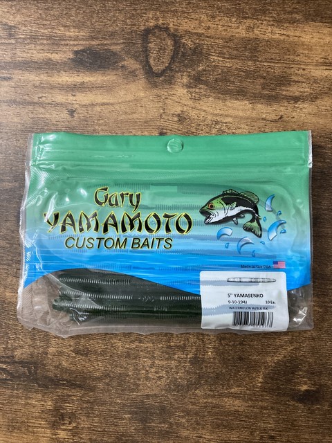 Gary Yamamoto. 2" Yamasenko. #194j Pastèque W/blk FLK