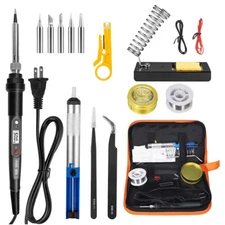 80W Electric Soldering Iron Welding Gun Tool Kit Solder Wire Desoldering Pump