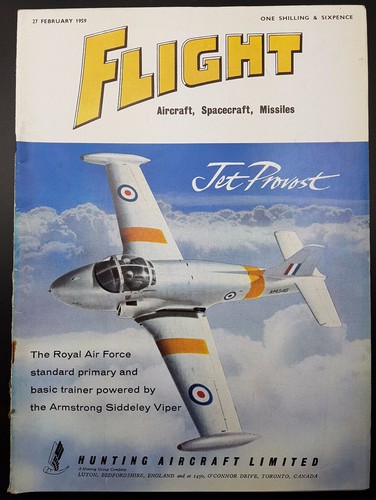 Flight Magazine, Aircraft, Spacecraft, Missiles- 27 February 1959