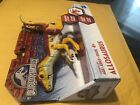 Jurassic World Chomping Attack Allosaurus Yellow Red Battle Damage New