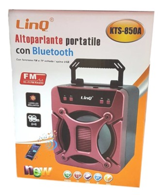 Tragbarer Bluetooth Lautsprecher Radio Fm Speaker Usb Tf Aux Linq KTS-850A