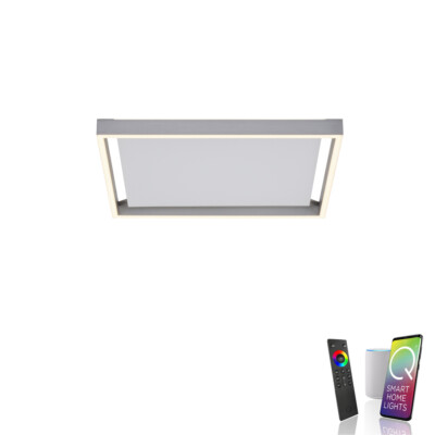 LED Deckenlampe smarthome 45x45cm dimmbar Fernbedienung Alexa Deckenleuchte hell