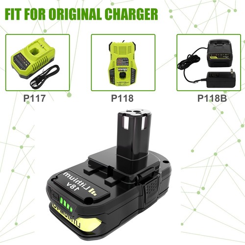 3.0AH Replacement for Ryobi 18V Lithium Battery P102 P103 P105 P107 P108 P109 - Picture 4 of 13