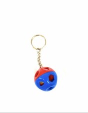  NEW Vintage Tupperware Toy Shape-O-Ball Novelty Keychain Red/Blue FREE US SHIP