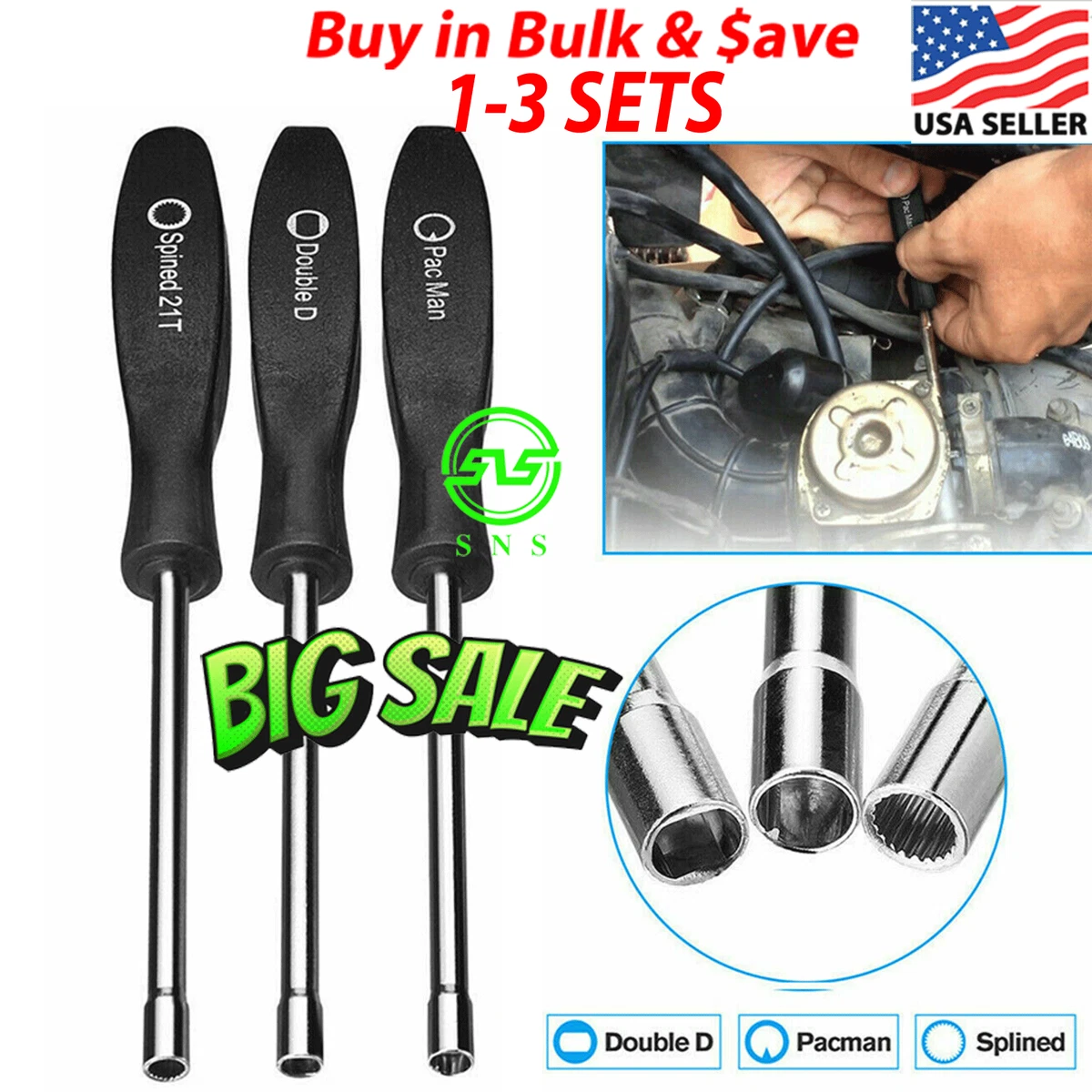 3 Screwdriver Carburetor Adjustment CHAINSAW Tool for Poulan Husqvarna Craftsman