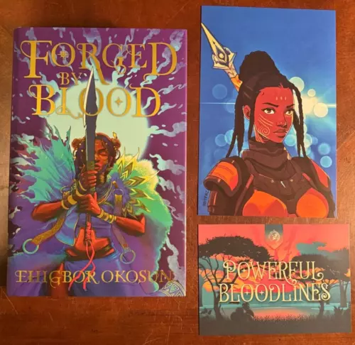 FAIRYLOOT FORGED BY BLOOD BY EHIGBOR OKOSUN SIGNED SPECIAL EDITION SPRAYED EDGES