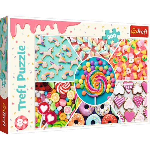 Rompecabezas Trefl rojo 300 piezas para niños - dulces - Imagen 4 de 5