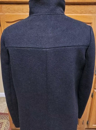 Lauren Ralph Lauren Jacket Black Button Up Coat Wool Blend Size Small - Picture 6 of 11