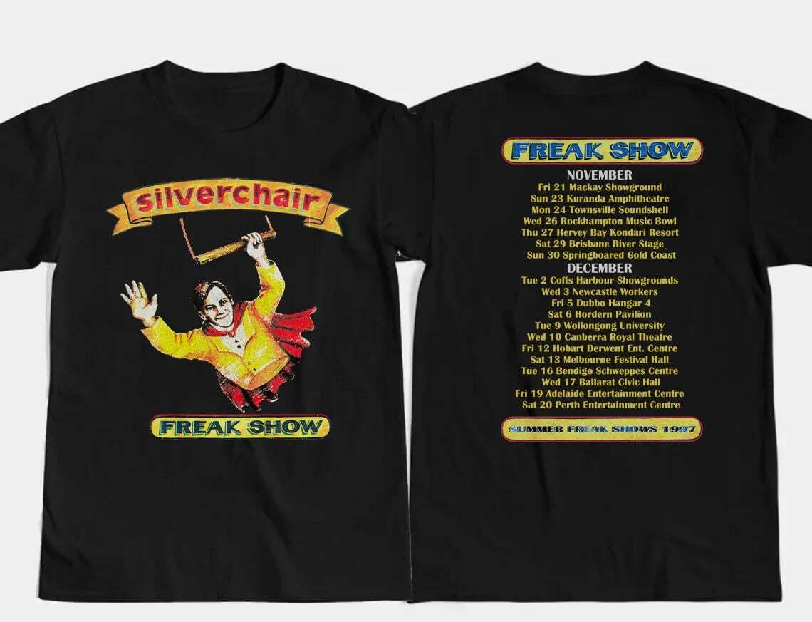 Vtg Silverchair Freak Show Tour 1997 Cotton Black All Size Unisex