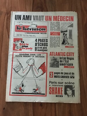 Journal le hérisson No. 1665 FROM 16 TO 22 MARS 1978