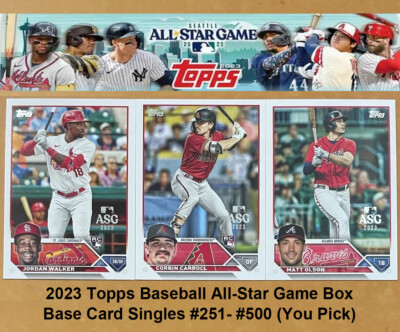 2023 Topps Baseball All-Star Game Box Base Card Singles #251-#500 (You Pick)