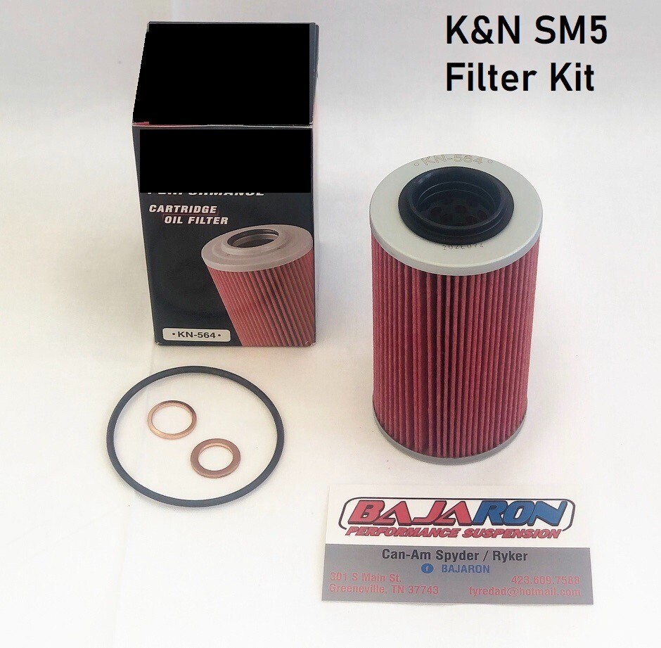 BajaRon K&N 564-SM5 Oil Filter Kit Can-Am Spyder-Manual