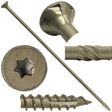 Extra Long GOLD STAR WOOD SCREWS: All Purpose...