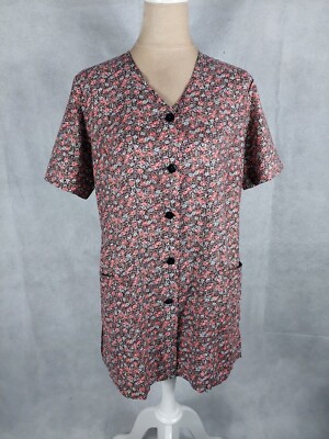 Kleid Vintage Bybo Gr. 42 (M/38/S/36) bunt Minikleid Tunika Kittel retro Bluse 